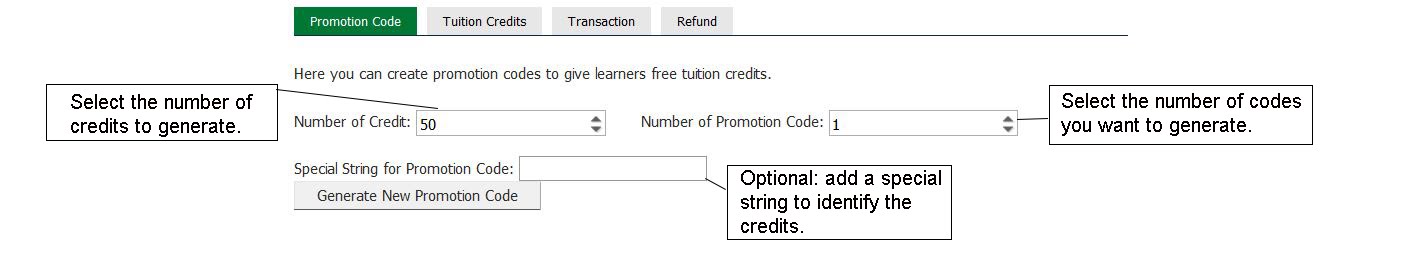 tuition promotion codes